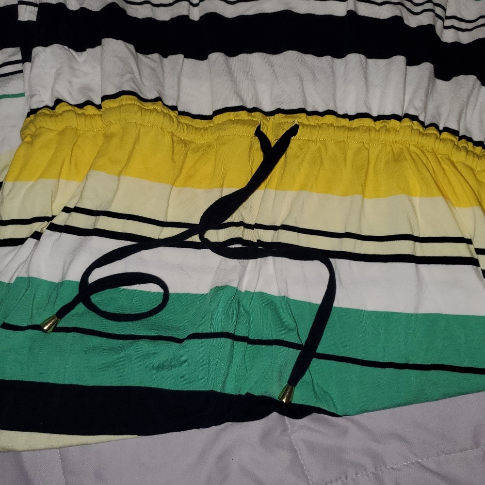 Striped, short sleeved maxi dress - Picture 4 of 9